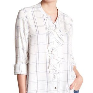 Seven7 Front Ruffle Blouse